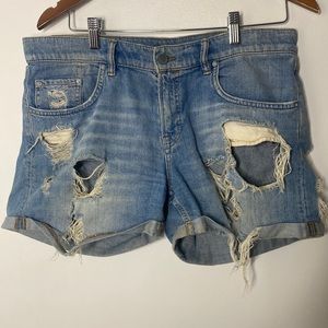 AllSaints Río Short Fit Destroyed Size 30